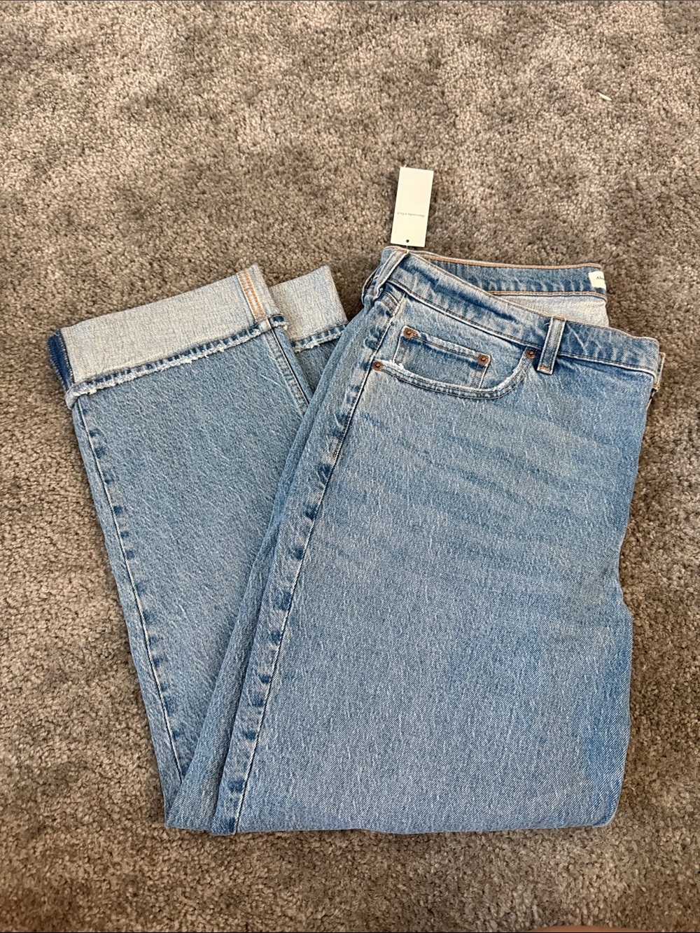 Abercrombie & Fitch Light Wash Straight-Leg Jeans